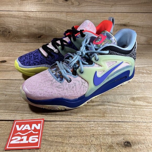 NEW SZ 15 Men\'s Nike KD 15 NRG \'What The\' Basketball Shoes Grape Pin: FN8010-500 main image 10